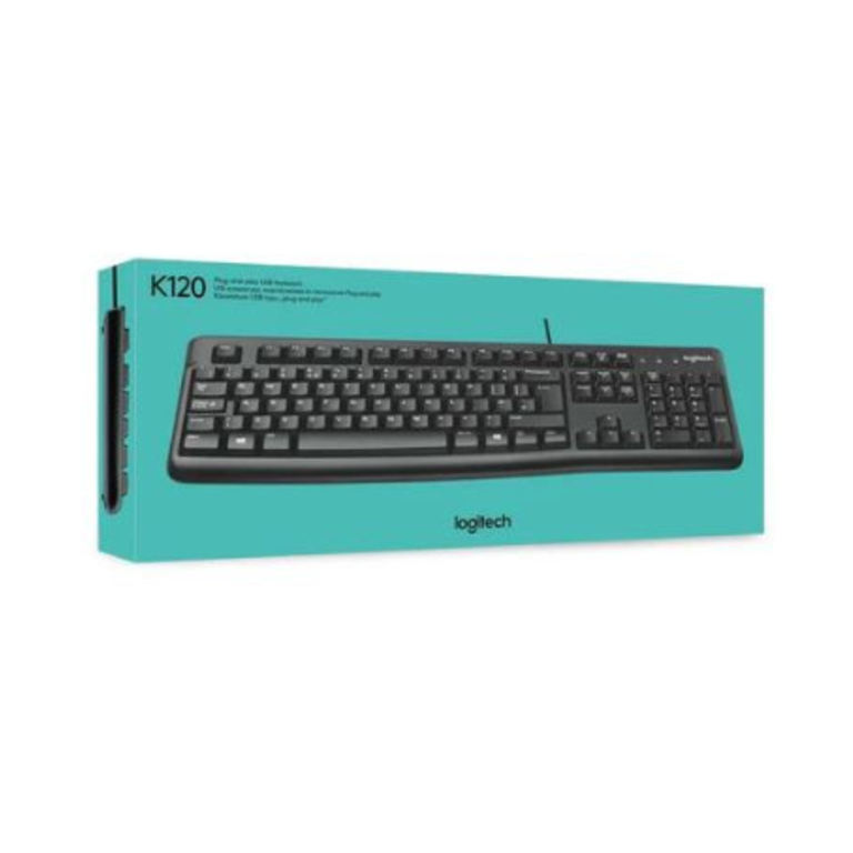 Logitech K120 USB Wired Keyboard - Black