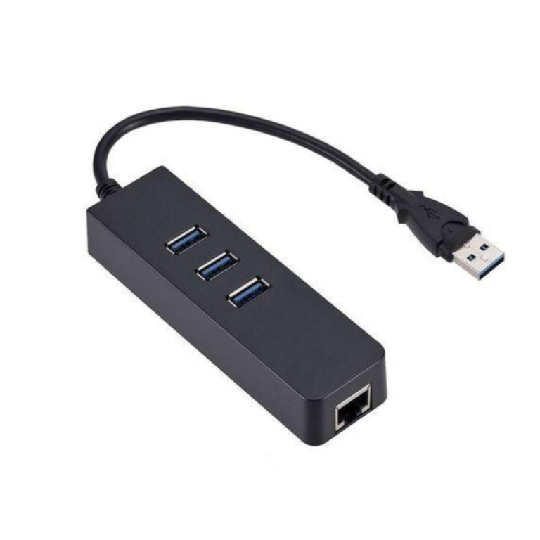 USB HUB 3 Port 3.0 Usb Hub With Ethernet (Lan) 10/100/1000