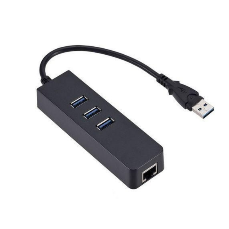 USB HUB 3 Port 3.0 Usb Hub With Ethernet (Lan) 10/100/1000