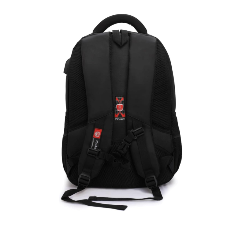 ponasoo 15.6 Wide Backpack Lightweight Travel Bag