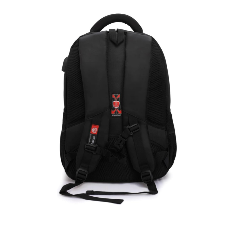 ponasoo 15.6 Wide Backpack Lightweight Travel Bag