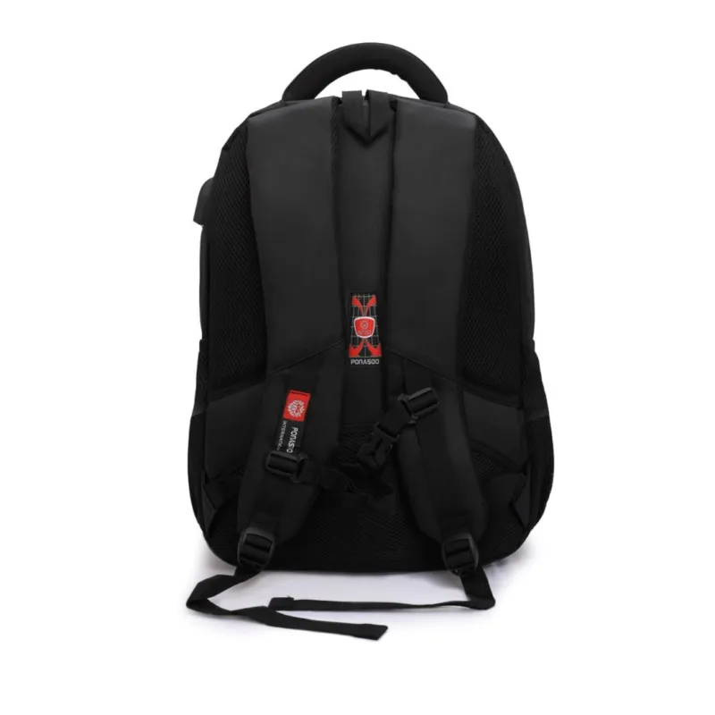 ponasoo 15.6 Wide Backpack Lightweight Travel Bag