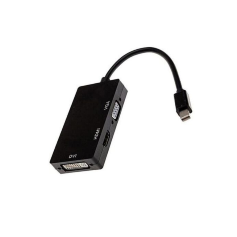 Mini DisplayPort DP to HDMI DVI VGA Adapter 3-in-1 Converter