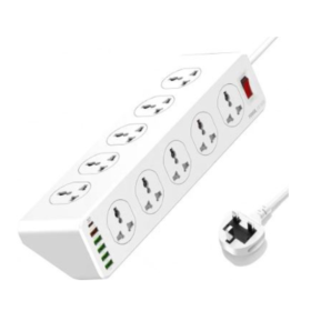 Lightwave 10 Way Surge Protection Extension Socket