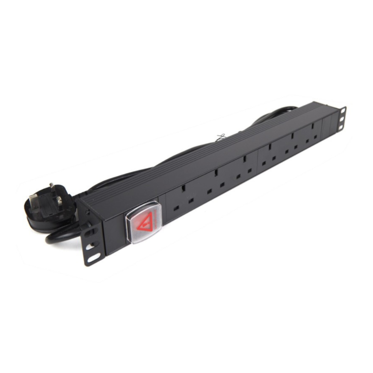 Power Distribution Unit (PDU) UK Sockets 6 Way with UK Plug 