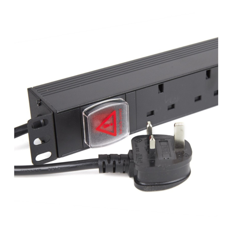Power Distribution Unit (PDU) UK Sockets 6 Way with UK Plug 