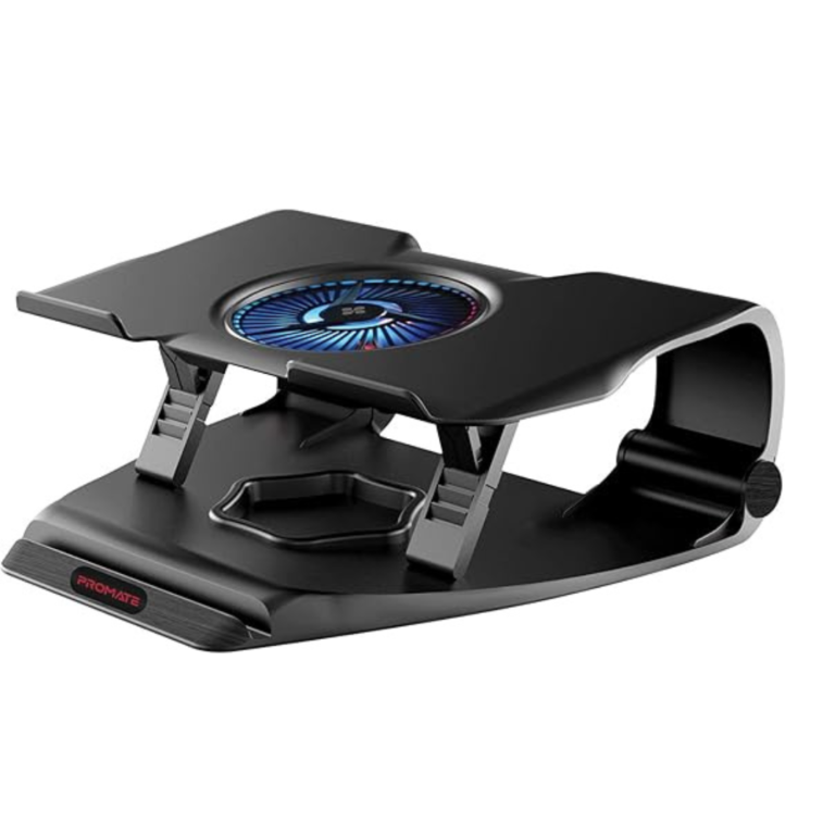 Promate Height Adjustable Ergonomic Laptop Cooling Pad