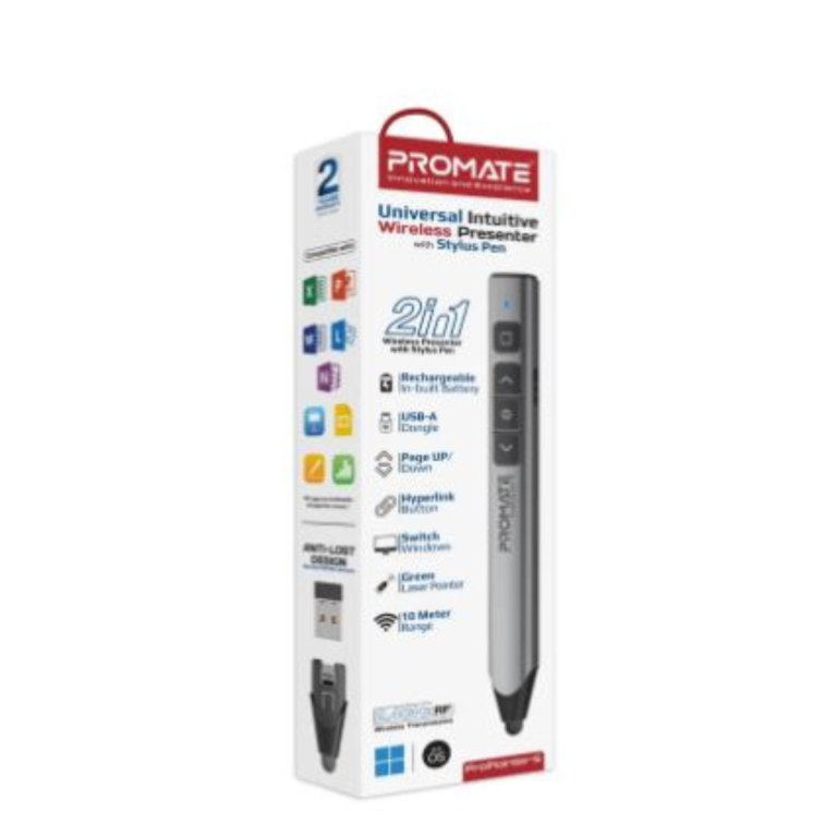 Universal Intuitive Wireless Presenter with Stylus Pen