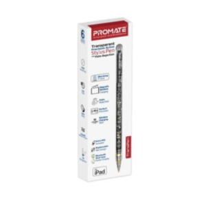 Promate Transparent Precision Active Stylus Pen with Palm Rejection