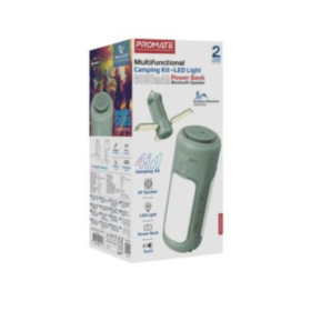 Promate Multifunctional Camping Kit with LED Light