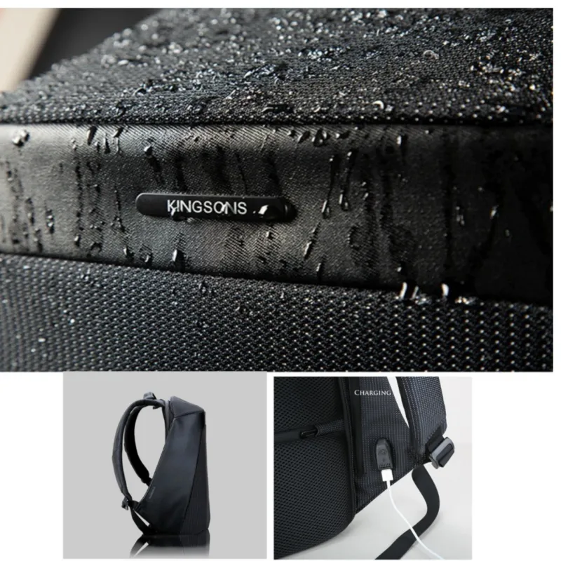 Gamme 15.6″ Antitheft Laptop Backpack with USB Charging Port