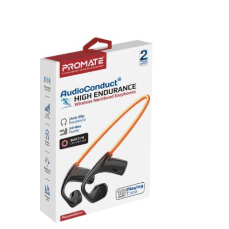 Promate AudioConduct™ High-Endurance Wireless Neckband Earphones