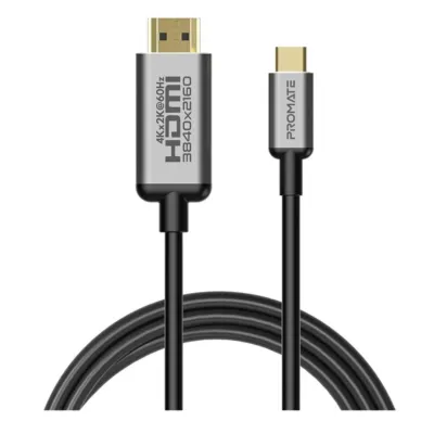 Promate 4K x 2K(60Hz) USB-C to HDMI 2.0 1.8m Cable