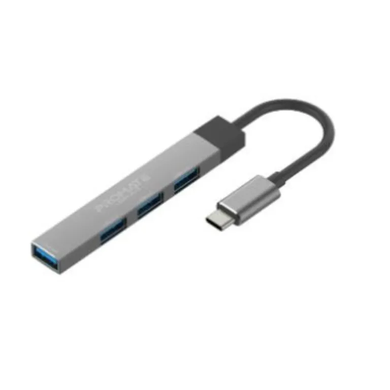 Promate 4-in-1 Multi-Port USB-C Data Hub
