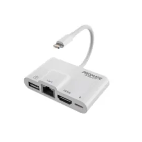 Promate 4 in 1 Lightning Multimedia Hub