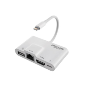 Promate 4 in 1 Lightning Multimedia Hub
