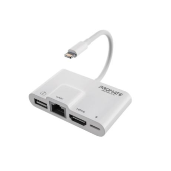 Promate 4 in 1 Lightning Multimedia Hub