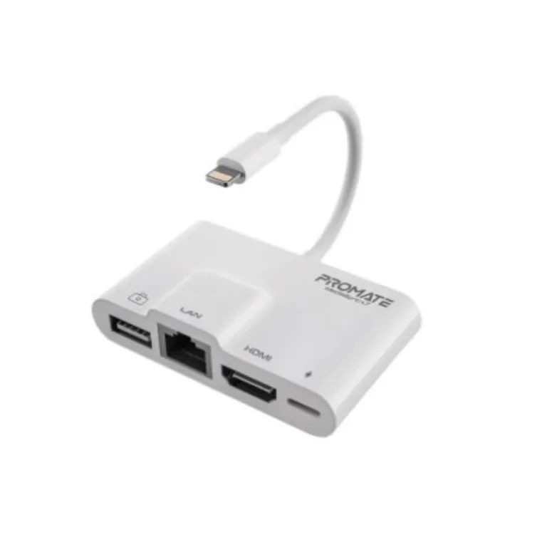 Promate 4 in 1 Lightning Multimedia Hub