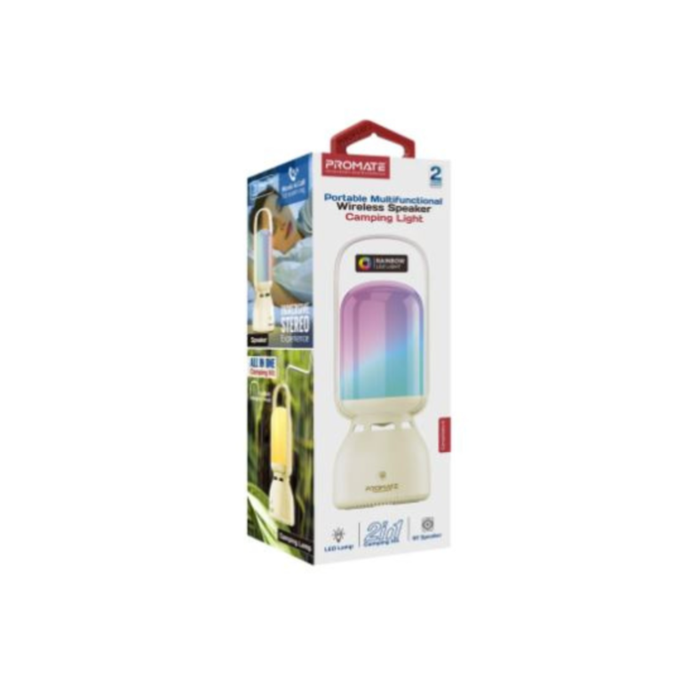 Promate Portable Multifunctional Bluetooth Speaker Camping Light