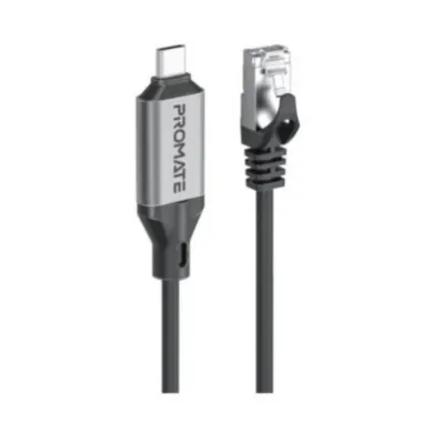 Promate High-Speed USB-C to Gigabit Ethernet Cable