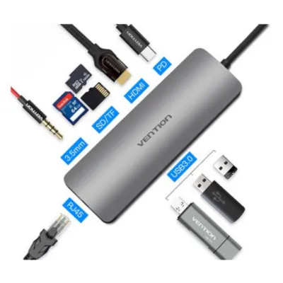 Vention USB C Multi-function 8 in 1 Docking Station