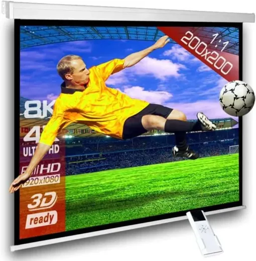 Lightwave Electric Projector Screen 200cm X 200cm