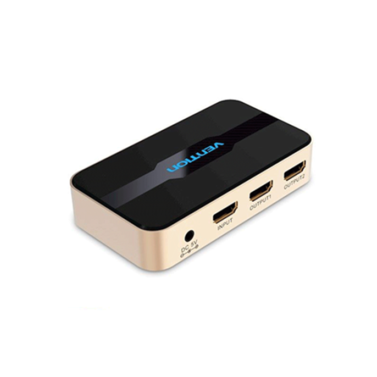 Vention 1 In 2 Out HDMI Splitter Gold