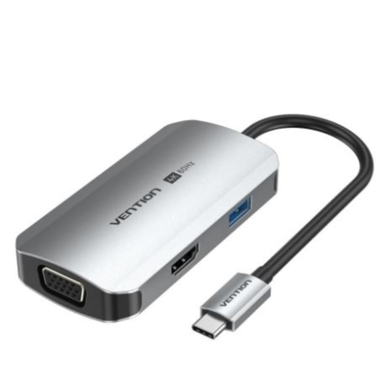 Vention USB-C to HDMI/VGA/USB 3.0/PD Docking Station