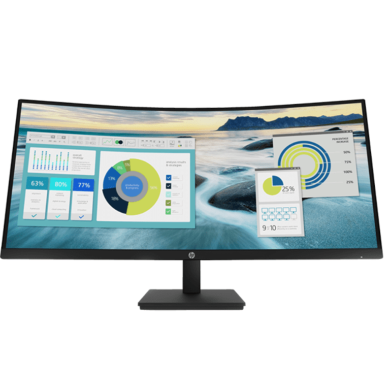 HP P34hc G4 34″ WQHD USB-C Curved Monitor