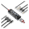 Promate 11-in-1 Transparent Ultra-Fast Multiport USB-C Hub