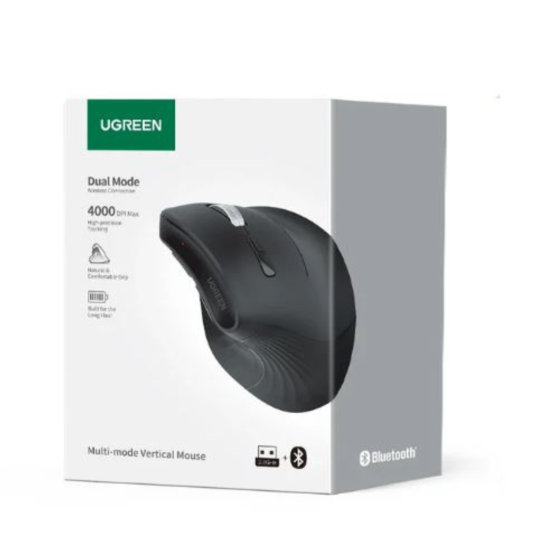 UGREEN Multi-Mode Vertical Wireless Mouse -MU008