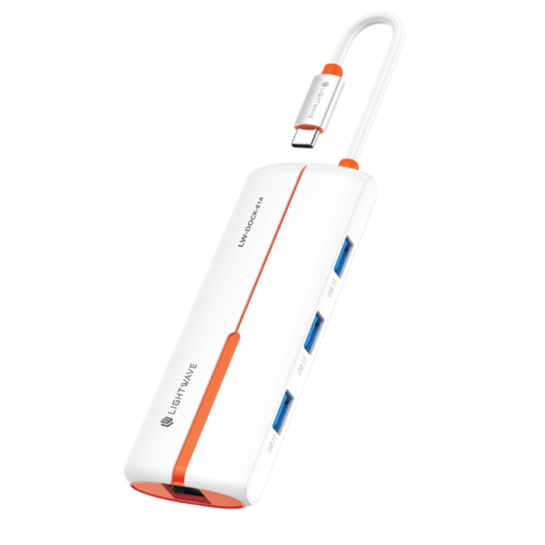 LightWave 6 in 1 USB-C Docking Station