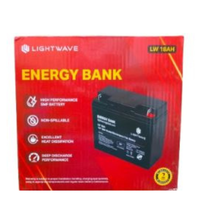 Lightwave 12V/12AH Ups battery-High Performance SMF battery