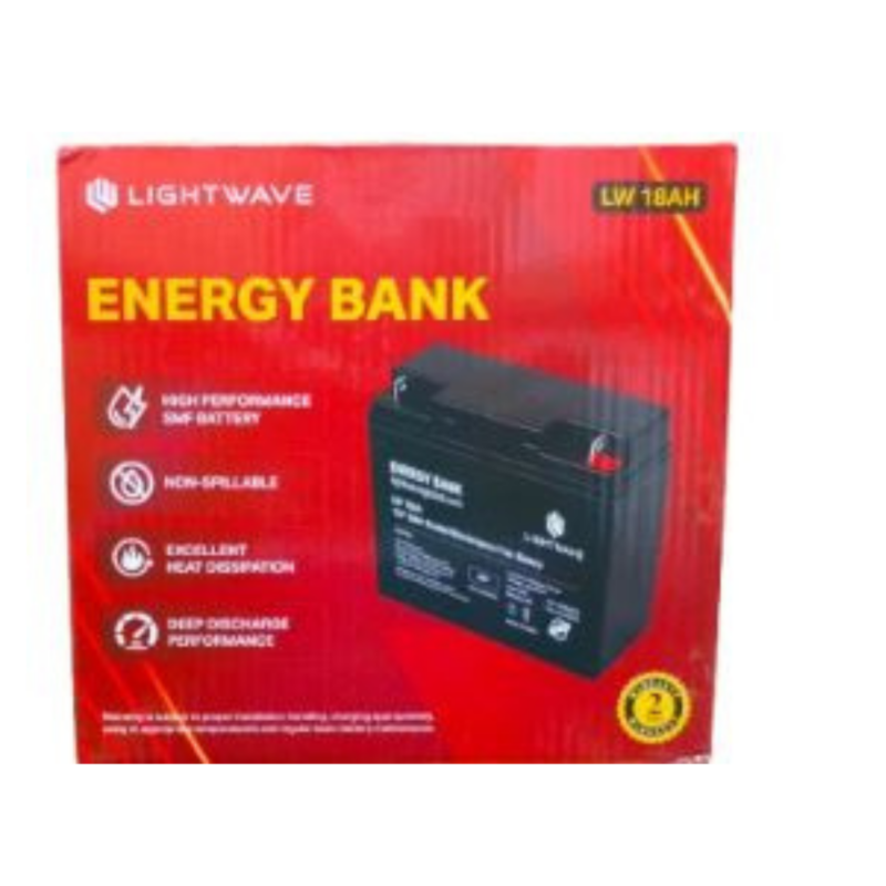 Lightwave 12V/12AH Ups battery-High Performance SMF battery