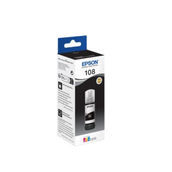 Epson 108 EcoTank Pigment Black ink bottle