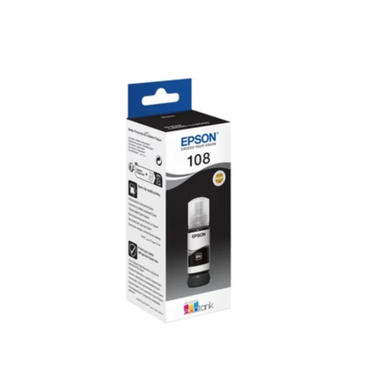 Epson 108 EcoTank Pigment Black ink bottle
