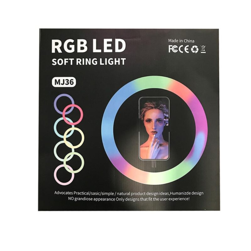 14inch MJ36 RGB LED Ring Light Photography Light Video Light