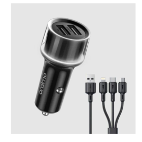Oraimo Highway 15 15.5W Car Charger with 3-in-1 Cable