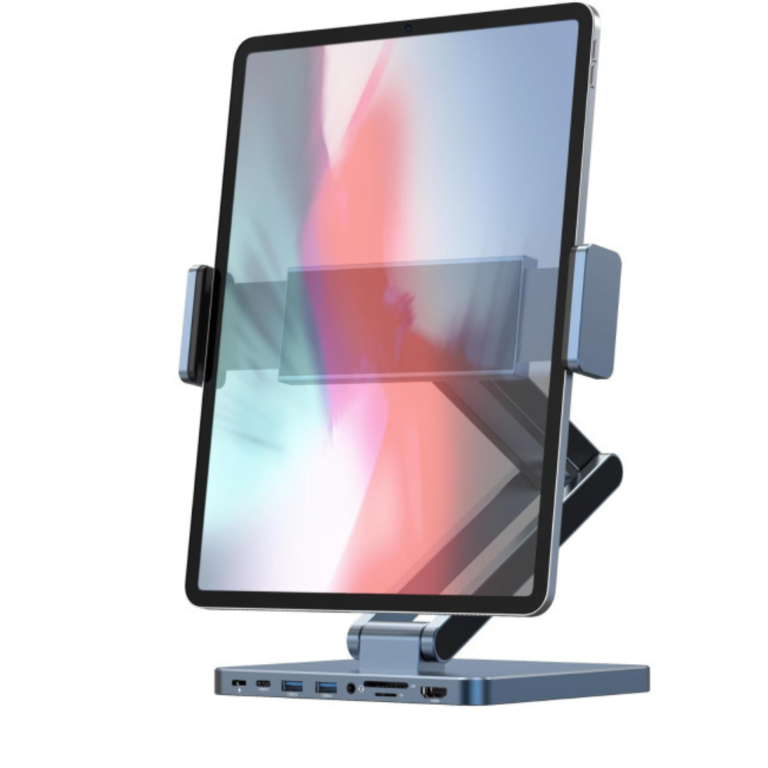 WiWU AH801 Adjustable 8-in-1 USB-C Tablet Hub Stand
