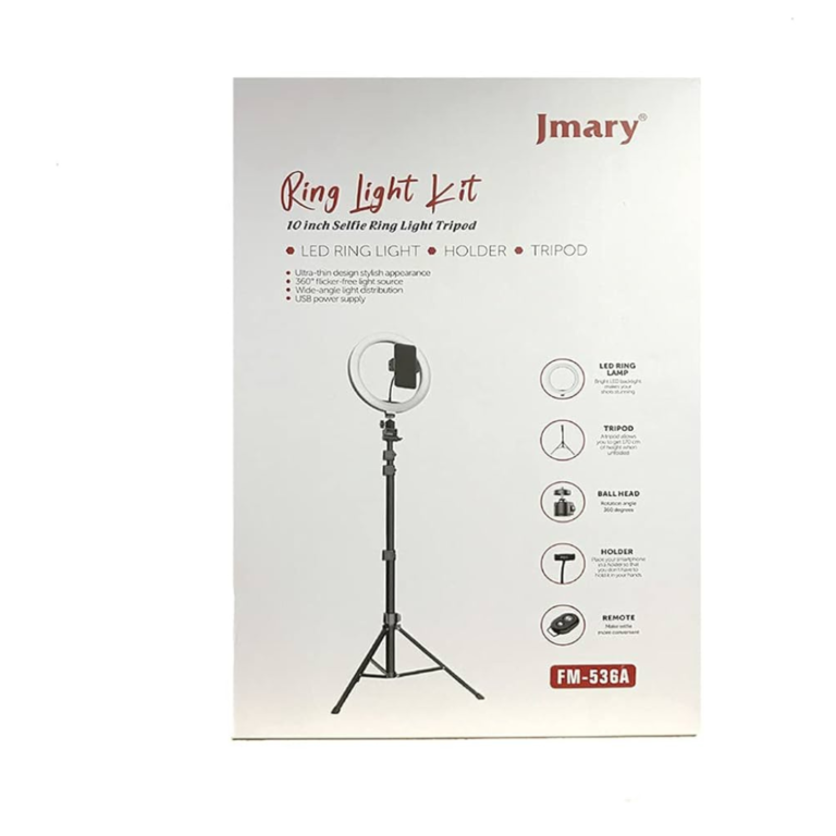 JMary 10" FM-536A Ring Light Kit With Tripod
