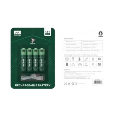 Green Lion AA 1.6V Rechargeable Battery