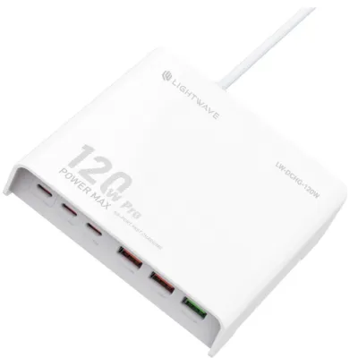 ght Wave LW-DCHG-120W Universal Desktop Charger 120W