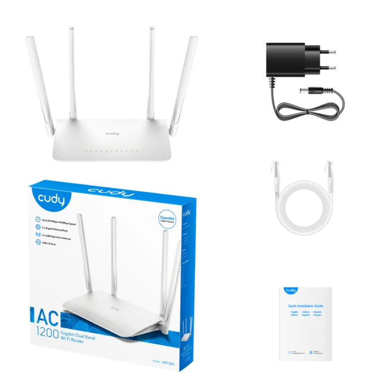 Cudy AC1200 Gigabit Mesh Wi-Fi Router-WR1300