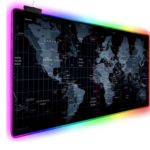 World Map RGB Gaming Mouse Pad