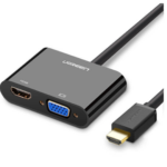 UGREEN HDMI To VGA + HDMI+3.5mm Audio Converter