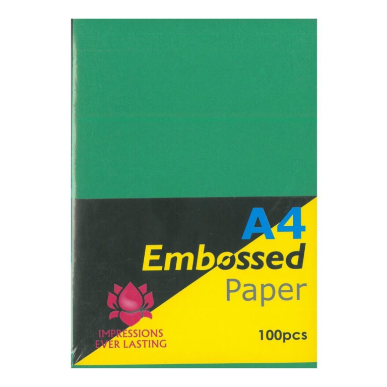 Embossed Papers A4 100Pcs