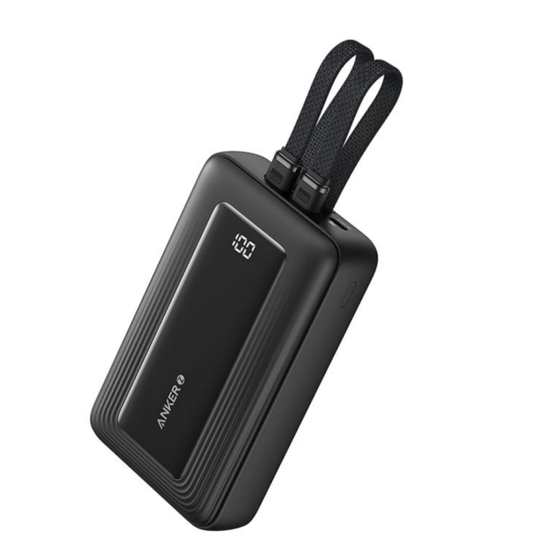 Anker 20,000mAh 30W High-Speed Power Bank with Built-in Cable