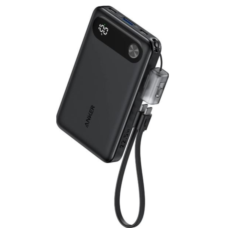 Anker 10000mAh 22.5W Power Bank with Built-in USB-C Cable