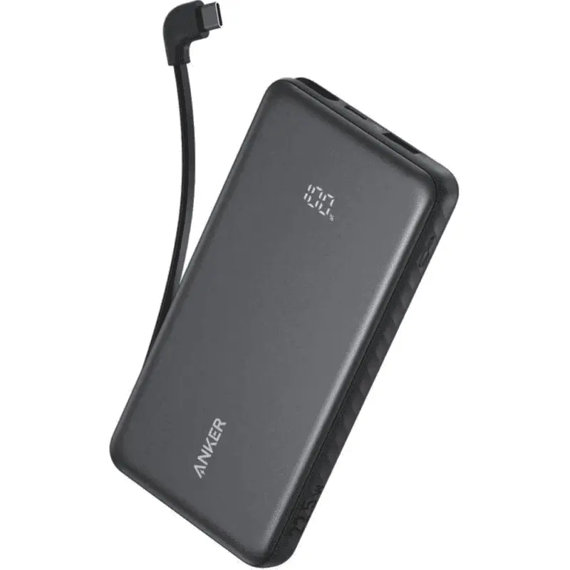 Anker 10000mAh 22.5W Power Bank with Built-in USB-C Cable