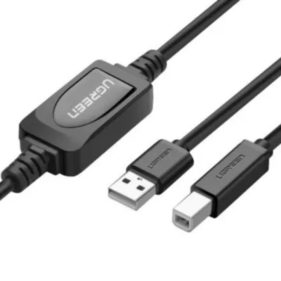 UGREEN USB A 2.0 Male to B Male Active 15M Printer Cable